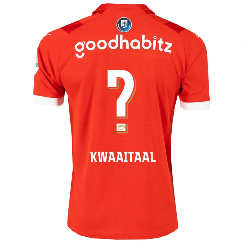 Enfant Maillot Julian Kwaaitaal #0 Rouge Tenues Domicile 2023/24 T-Shirt Belgique