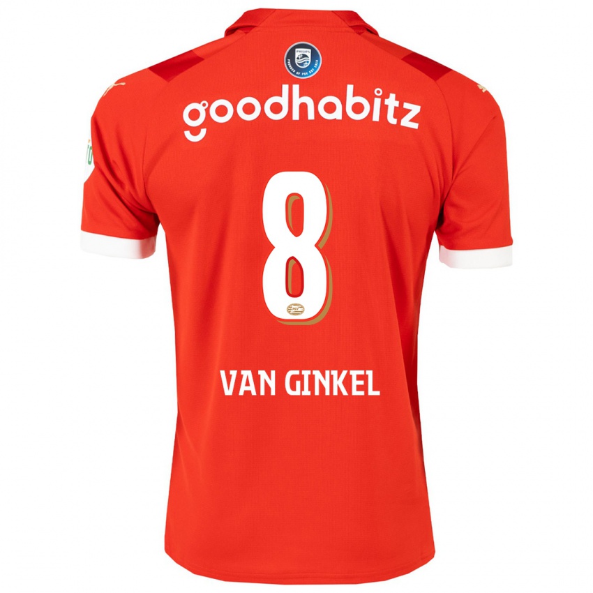 Kinder Marco Van Ginkel #8 Rot Heimtrikot Trikot 2023/24 T-Shirt Belgien