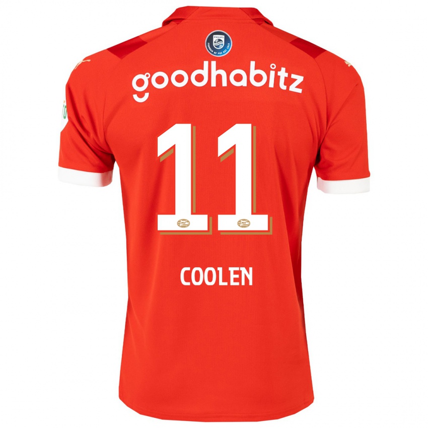 Enfant Maillot Nadia Coolen #11 Rouge Tenues Domicile 2023/24 T-Shirt Belgique