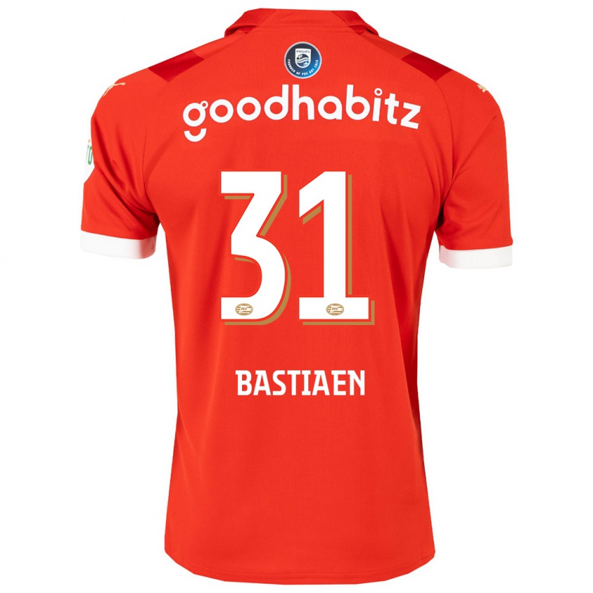 Kinder Femke Bastiaen #31 Rot Heimtrikot Trikot 2023/24 T-Shirt Belgien