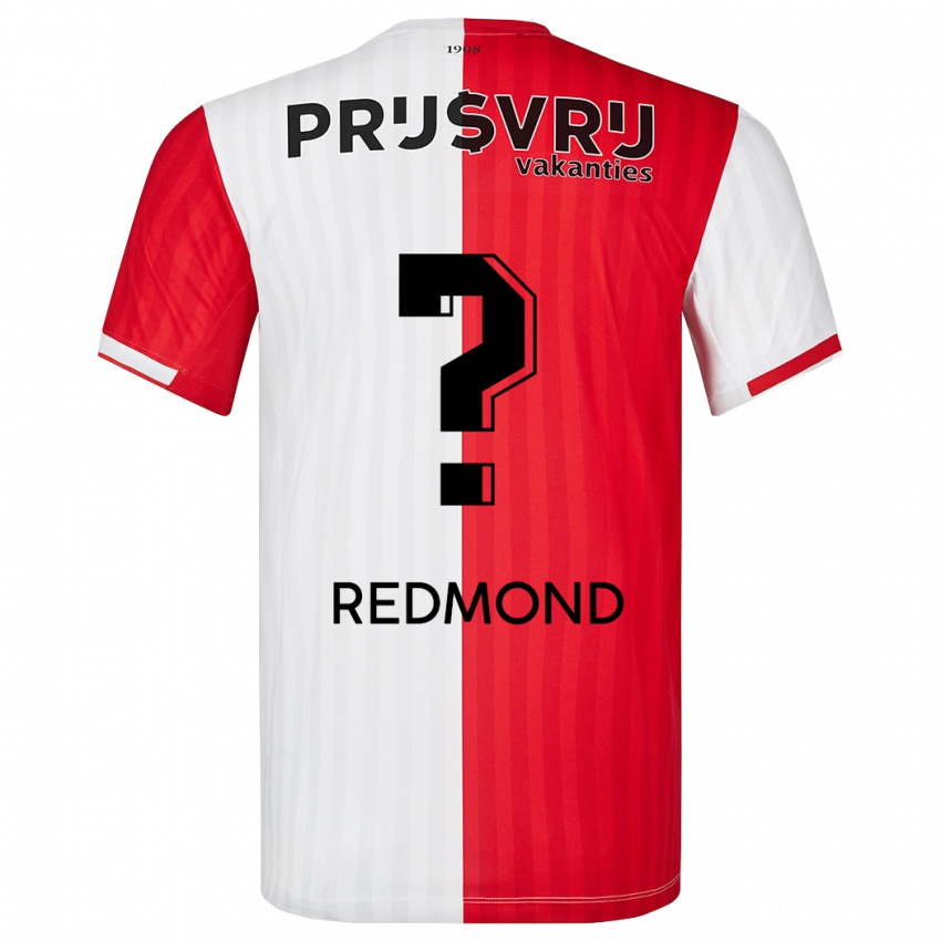 Kinderen Zepiqueno Redmond #0 Rood Wit Thuisshirt Thuistenue 2023/24 T-Shirt België
