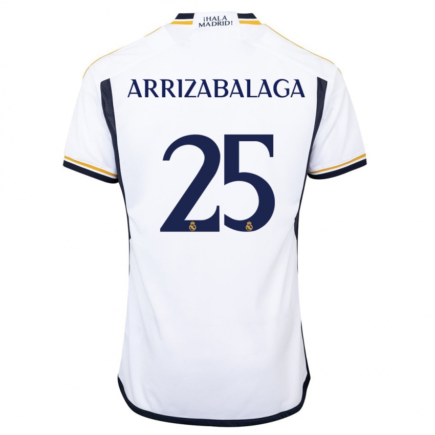 Kinder Kepa Arrizabalaga #25 Weiß Heimtrikot Trikot 2023/24 T-Shirt Belgien
