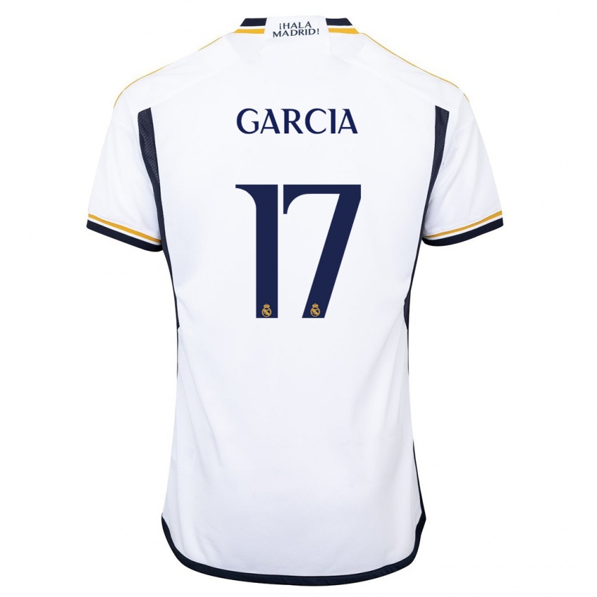 Kinder Gonzalo Garcia #17 Weiß Heimtrikot Trikot 2023/24 T-Shirt Belgien