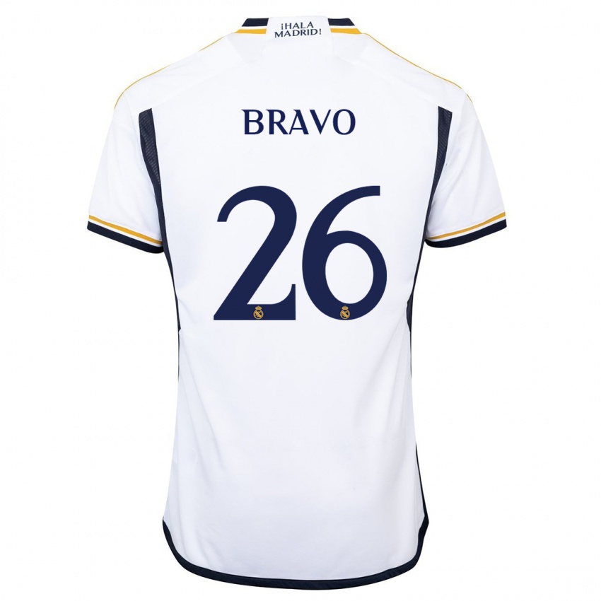 Kinder Iker Bravo #26 Weiß Heimtrikot Trikot 2023/24 T-Shirt Belgien