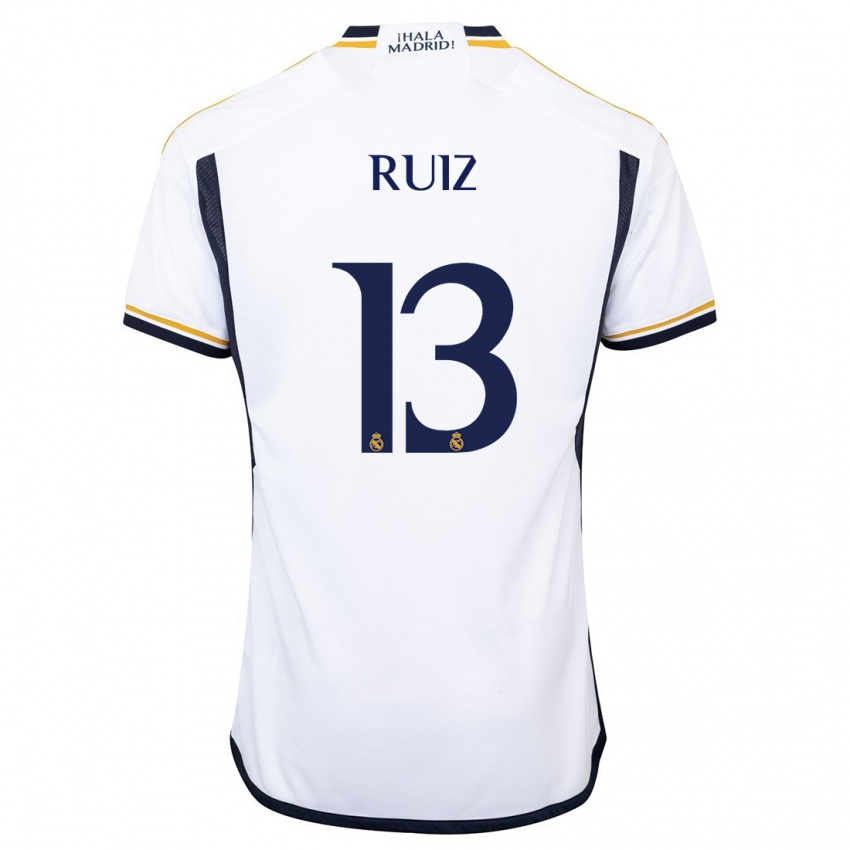 Kinder Guillermo Ruiz #13 Weiß Heimtrikot Trikot 2023/24 T-Shirt Belgien