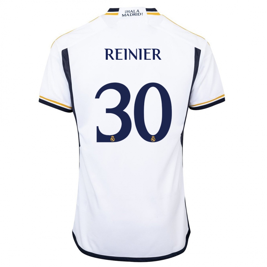 Enfant Maillot Reinier #30 Blanc Tenues Domicile 2023/24 T-Shirt Belgique