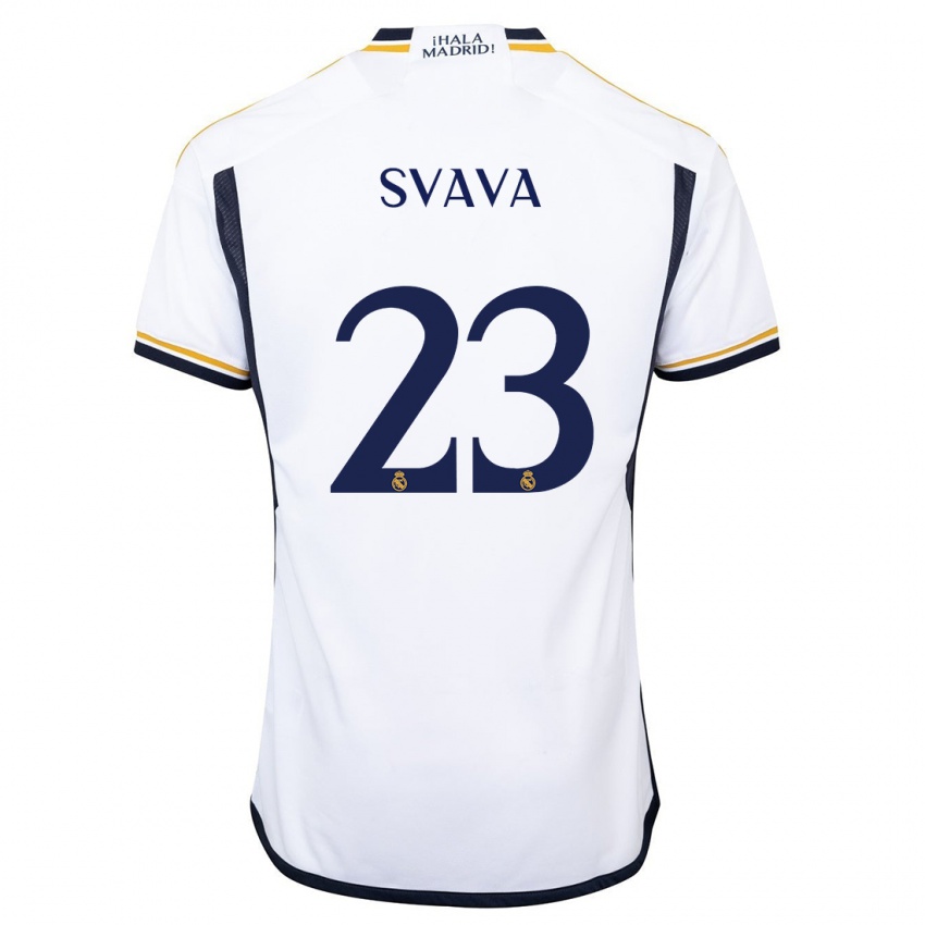 Kinder Sofie Svava #23 Weiß Heimtrikot Trikot 2023/24 T-Shirt Belgien