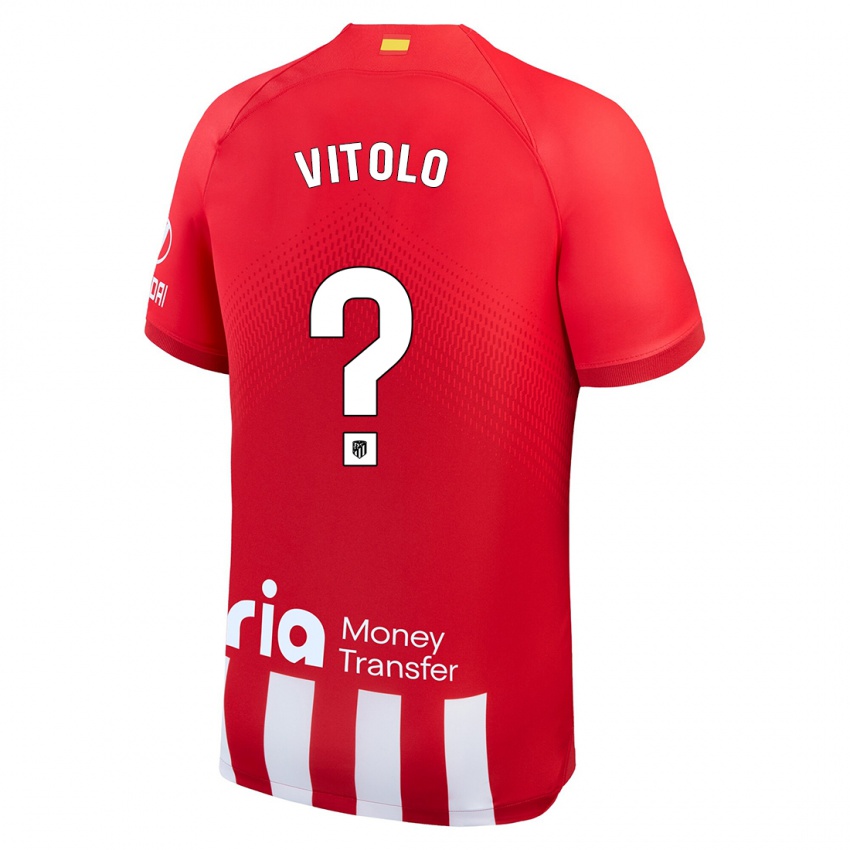 Kinder Vitolo #0 Rot-Weiss Heimtrikot Trikot 2023/24 T-Shirt Belgien