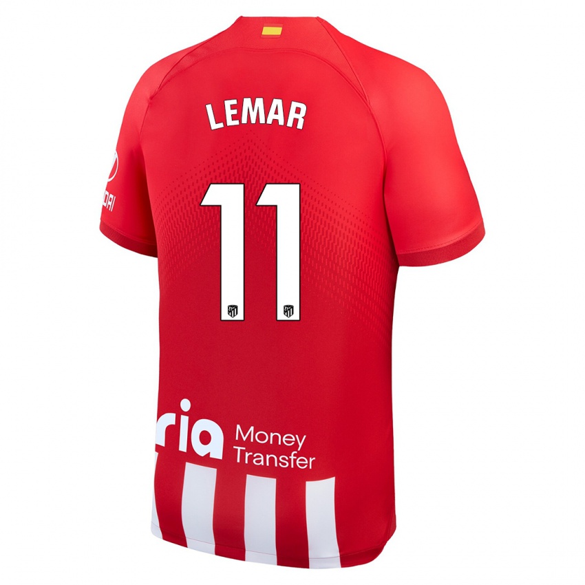 Kinder Thomas Lemar #11 Rot-Weiss Heimtrikot Trikot 2023/24 T-Shirt Belgien