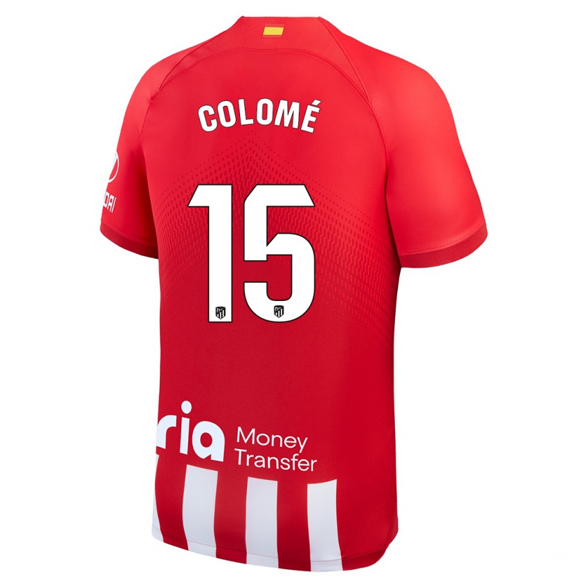Kinder Jan Colomé #15 Rot-Weiss Heimtrikot Trikot 2023/24 T-Shirt Belgien