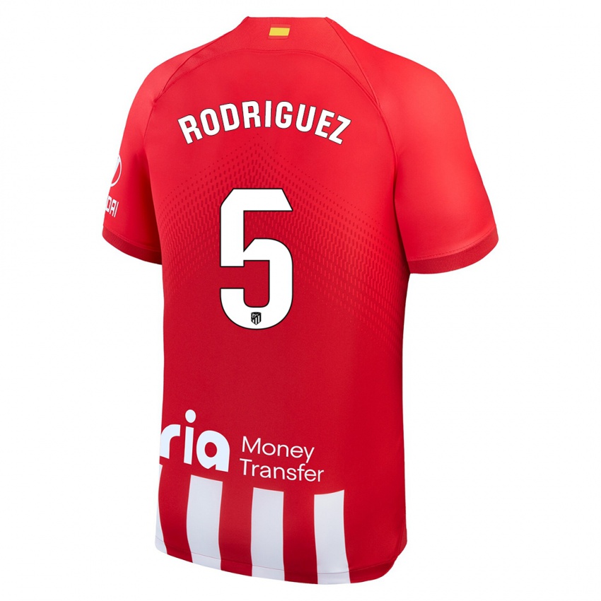 Kinder Cinta Rodriguez #5 Rot-Weiss Heimtrikot Trikot 2023/24 T-Shirt Belgien