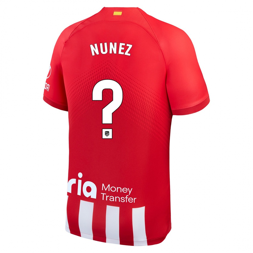 Kinder Rafael Nunez #0 Rot-Weiss Heimtrikot Trikot 2023/24 T-Shirt Belgien