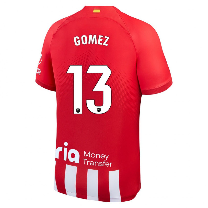 Kinder Christian Gomez #13 Rot-Weiss Heimtrikot Trikot 2023/24 T-Shirt Belgien