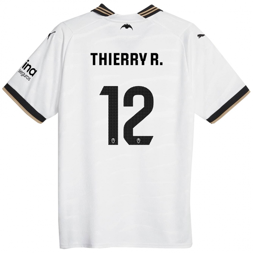 Enfant Maillot Thierry Correia #12 Blanc Tenues Domicile 2023/24 T-Shirt Belgique