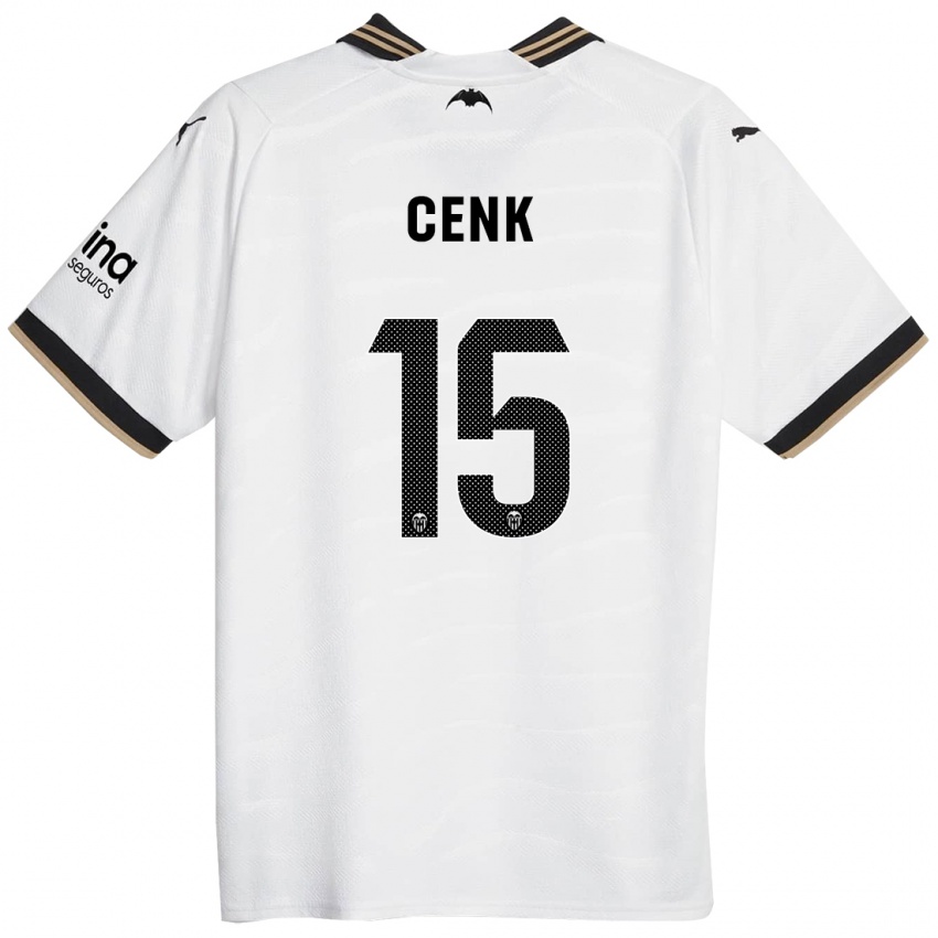 Enfant Maillot Cenk Ozkacar #15 Blanc Tenues Domicile 2023/24 T-Shirt Belgique
