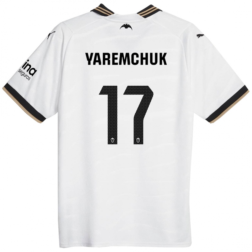 Enfant Maillot Roman Yaremchuk #17 Blanc Tenues Domicile 2023/24 T-Shirt Belgique