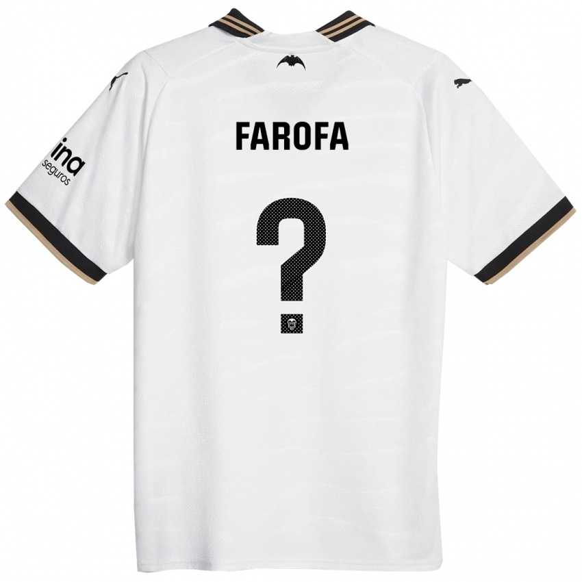 Enfant Maillot Rodrigo Farofa #0 Blanc Tenues Domicile 2023/24 T-Shirt Belgique