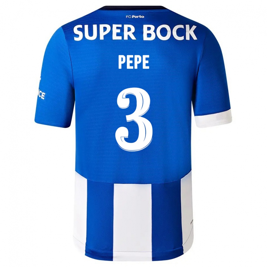 Kinder Pepe #3 Blau Weiss Heimtrikot Trikot 2023/24 T-Shirt Belgien