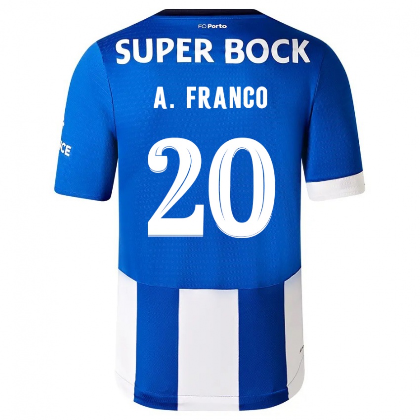 Kinder Andre Franco #20 Blau Weiss Heimtrikot Trikot 2023/24 T-Shirt Belgien