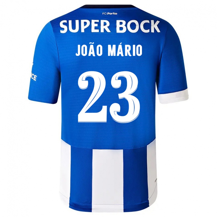 Kinderen Joao Mario #23 Blauw Wit Thuisshirt Thuistenue 2023/24 T-Shirt België