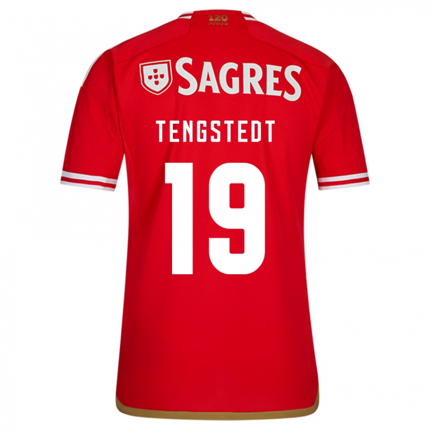 Kinder Casper Tengstedt #19 Rot Heimtrikot Trikot 2023/24 T-Shirt Belgien