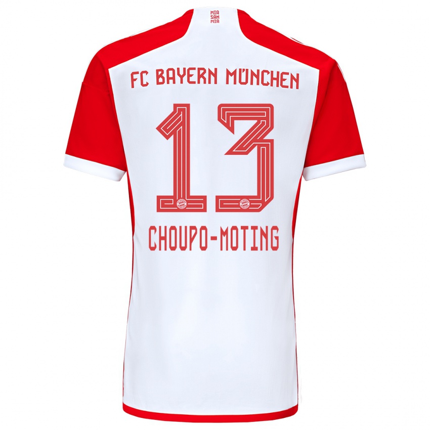 Kinder Eric Maxim Choupo-Moting #13 Rot-Weiss Heimtrikot Trikot 2023/24 T-Shirt Belgien