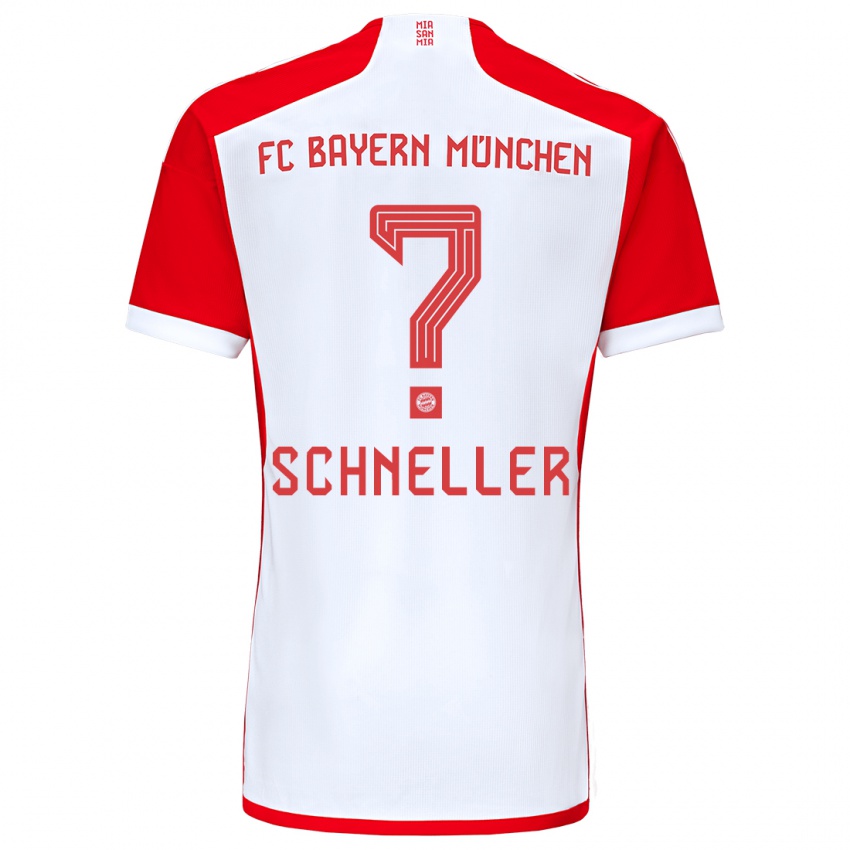 Kinder Lukas Schneller #0 Rot-Weiss Heimtrikot Trikot 2023/24 T-Shirt Belgien