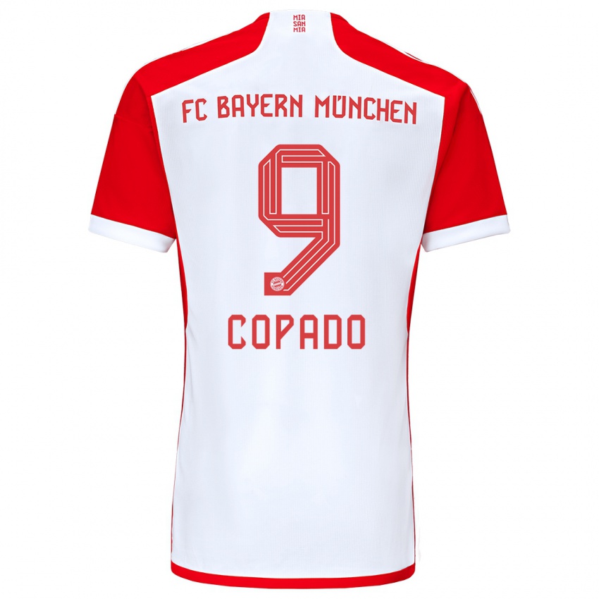 Kinder Lucas Copado #9 Rot-Weiss Heimtrikot Trikot 2023/24 T-Shirt Belgien