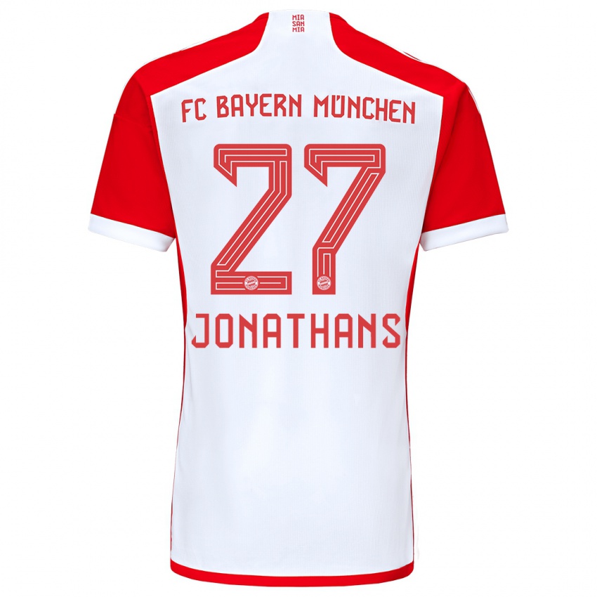 Kinder David Jonathans #27 Rot-Weiss Heimtrikot Trikot 2023/24 T-Shirt Belgien
