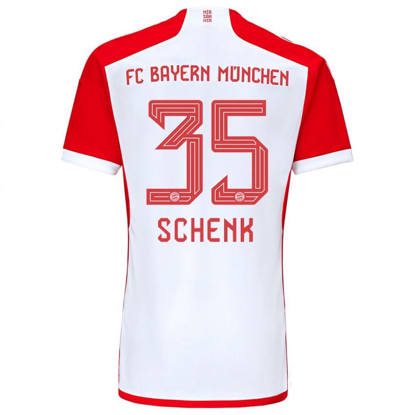 Kinderen Johannes Schenk #35 Rood Wit Thuisshirt Thuistenue 2023/24 T-Shirt België