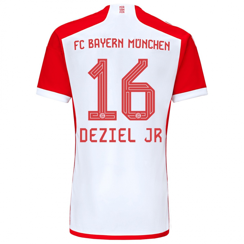 Kinder Robert Deziel Jr #16 Rot-Weiss Heimtrikot Trikot 2023/24 T-Shirt Belgien