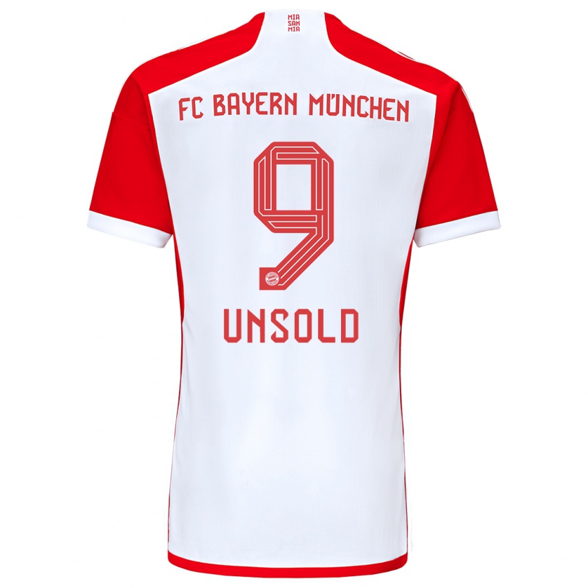 Kinder Samuel Unsold #9 Rot-Weiss Heimtrikot Trikot 2023/24 T-Shirt Belgien