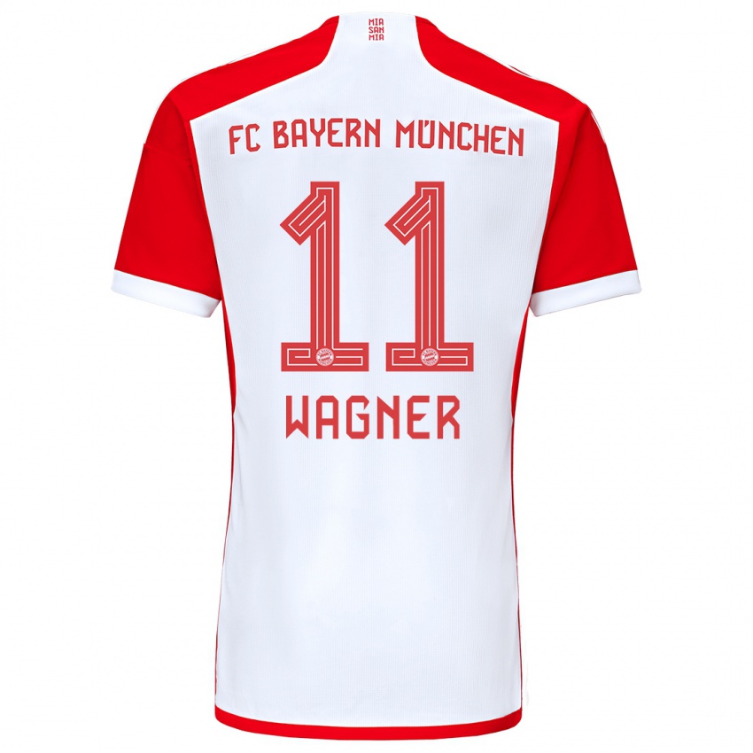 Kinder Ricardo Wagner #11 Rot-Weiss Heimtrikot Trikot 2023/24 T-Shirt Belgien
