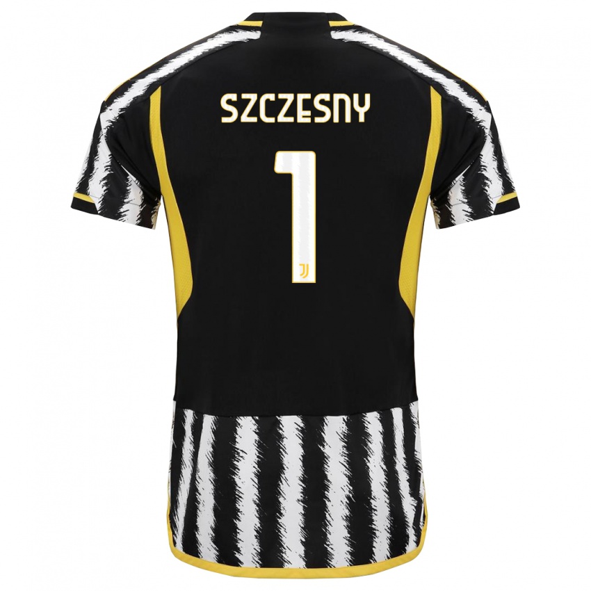 Kinder Wojciech Szczesny #1 Schwarz-Weiss Heimtrikot Trikot 2023/24 T-Shirt Belgien