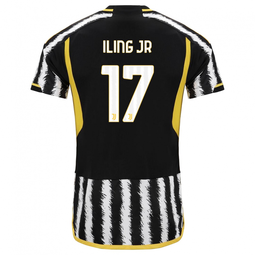Kinder Samuel Iling-Junior #17 Schwarz-Weiss Heimtrikot Trikot 2023/24 T-Shirt Belgien