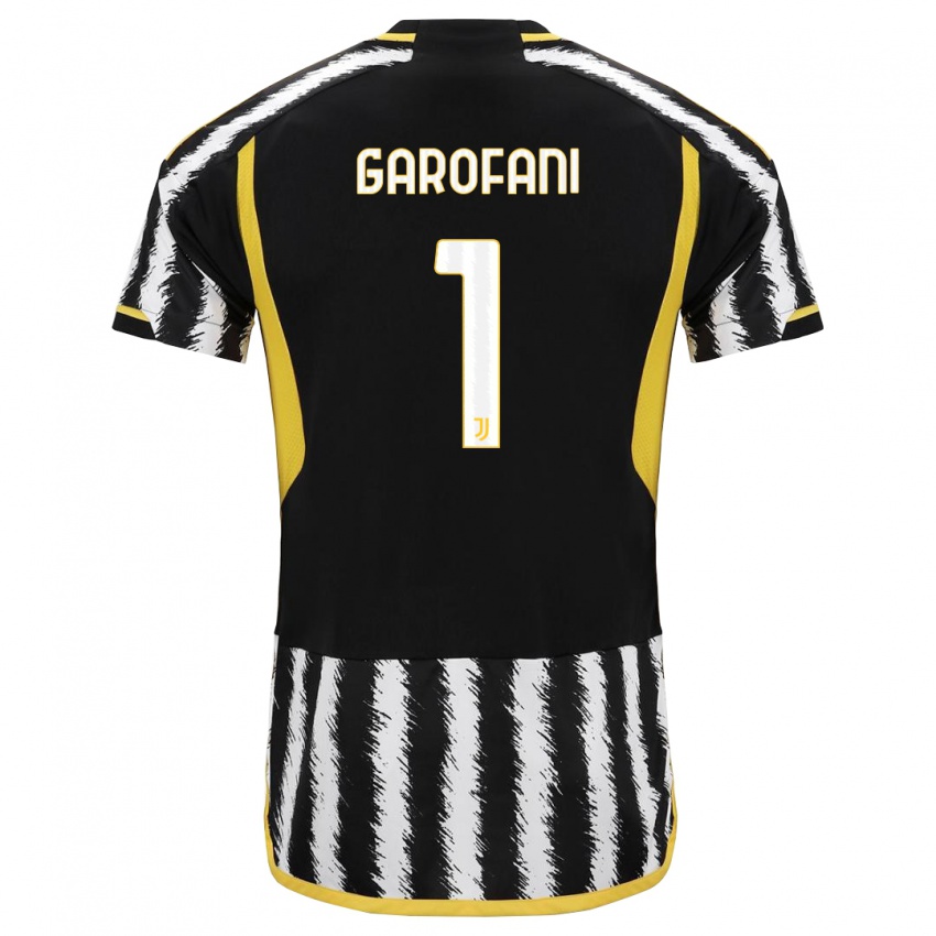 Enfant Maillot Giovanni Garofani #1 Noir Blanc Tenues Domicile 2023/24 T-Shirt Belgique