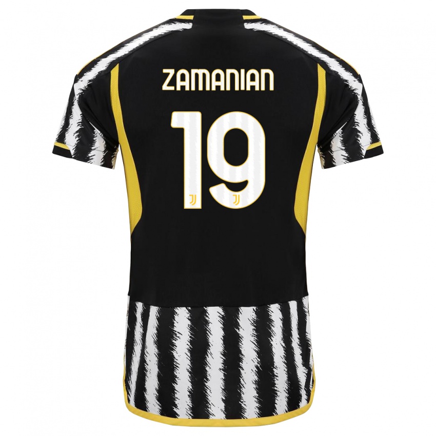 Kinder Annahita Zamanian #19 Schwarz-Weiss Heimtrikot Trikot 2023/24 T-Shirt Belgien