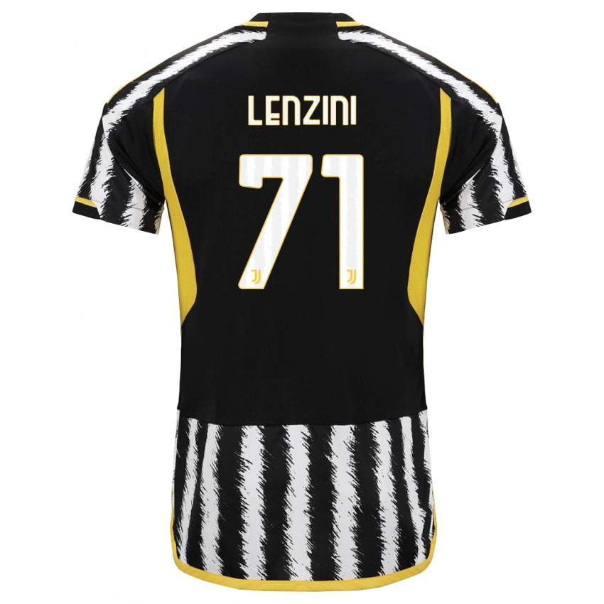 Kinderen Martina Lenzini #71 Zwart Wit Thuisshirt Thuistenue 2023/24 T-Shirt België