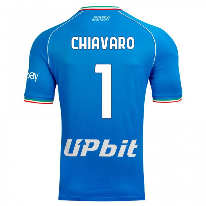 Kinderen Kelly Chiavaro #1 Hemelsblauw Thuisshirt Thuistenue 2023/24 T-Shirt België