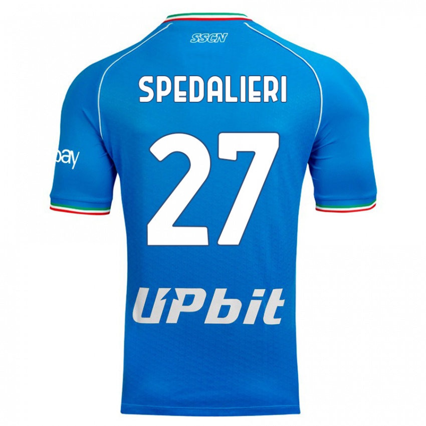 Kinderen Johnatan Andrea Spedalieri #27 Hemelsblauw Thuisshirt Thuistenue 2023/24 T-Shirt België