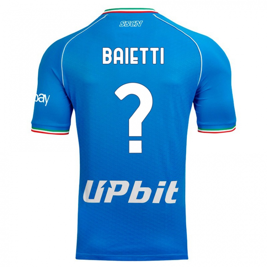 Kinder Francesco Baietti #0 Himmelblau Heimtrikot Trikot 2023/24 T-Shirt Belgien