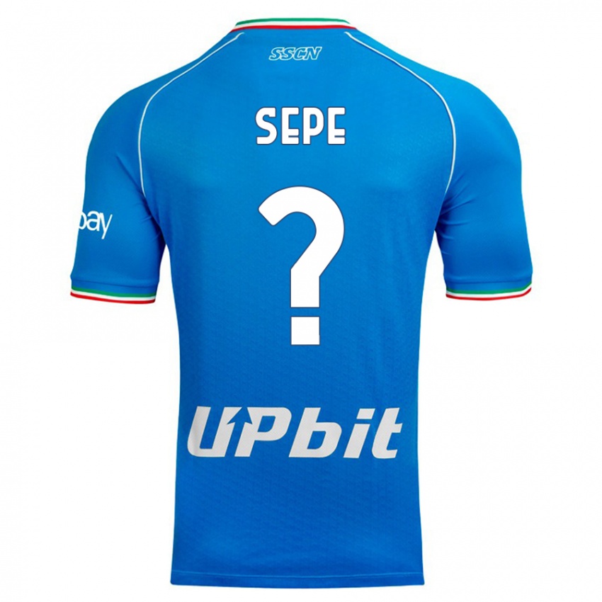 Kinderen Mauro Sepe #0 Hemelsblauw Thuisshirt Thuistenue 2023/24 T-Shirt België