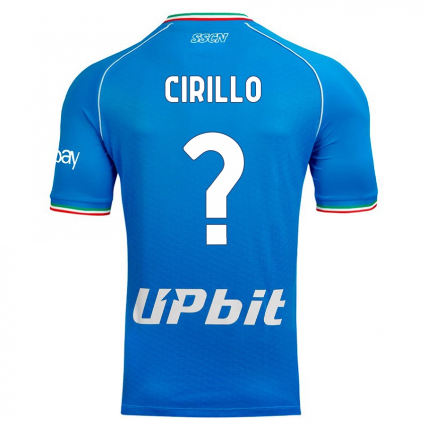 Kinderen Gioele Cirillo #0 Hemelsblauw Thuisshirt Thuistenue 2023/24 T-Shirt België