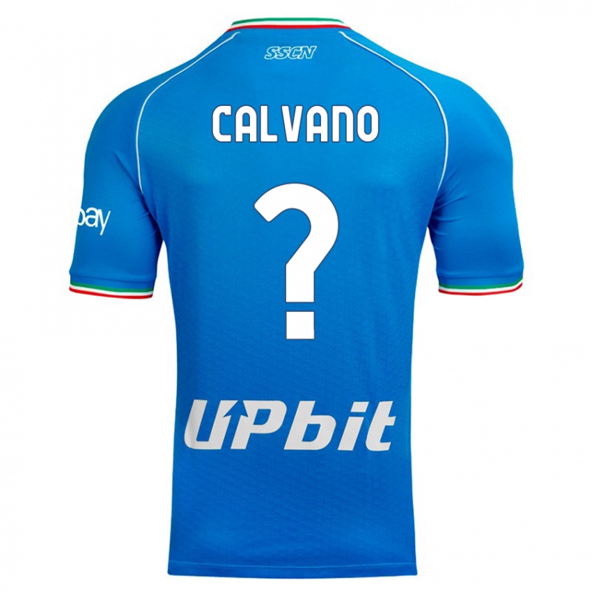 Kinderen Giovanni Calvano #0 Hemelsblauw Thuisshirt Thuistenue 2023/24 T-Shirt België