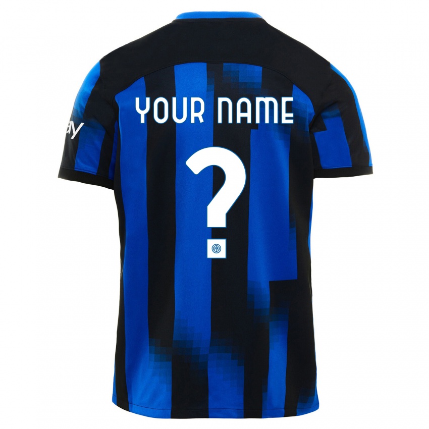 Kinder Ihren Namen #0 Schwarz Blau Heimtrikot Trikot 2023/24 T-Shirt Belgien