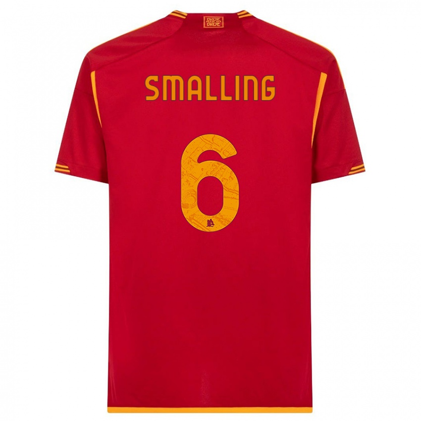 Kinderen Chris Smalling #6 Rood Thuisshirt Thuistenue 2023/24 T-Shirt België