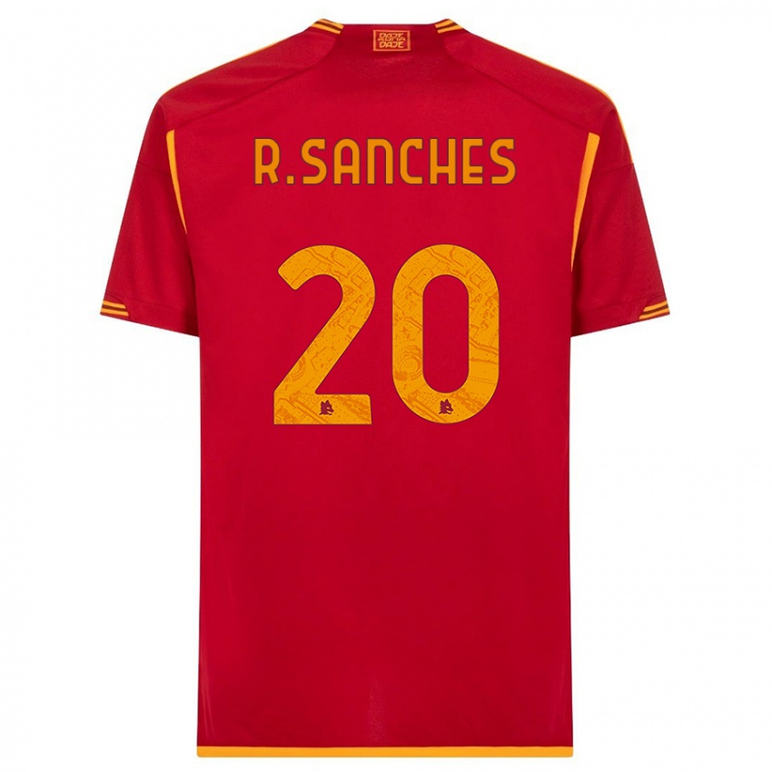 Enfant Maillot Renato Sanches #20 Rouge Tenues Domicile 2023/24 T-Shirt Belgique