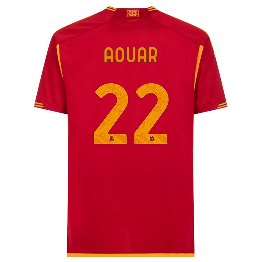 Kinder Houssem Aouar #22 Rot Heimtrikot Trikot 2023/24 T-Shirt Belgien