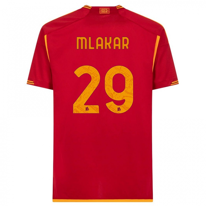 Enfant Maillot Luka Mlakar #29 Rouge Tenues Domicile 2023/24 T-Shirt Belgique