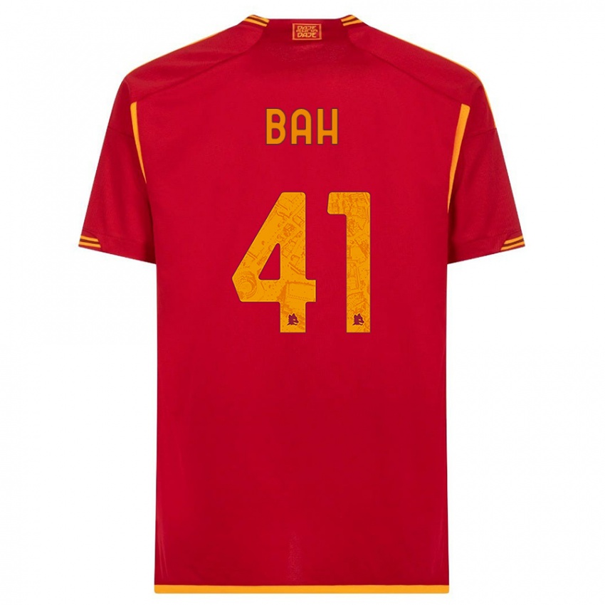 Kinderen Muhammed Bah #41 Rood Thuisshirt Thuistenue 2023/24 T-Shirt België